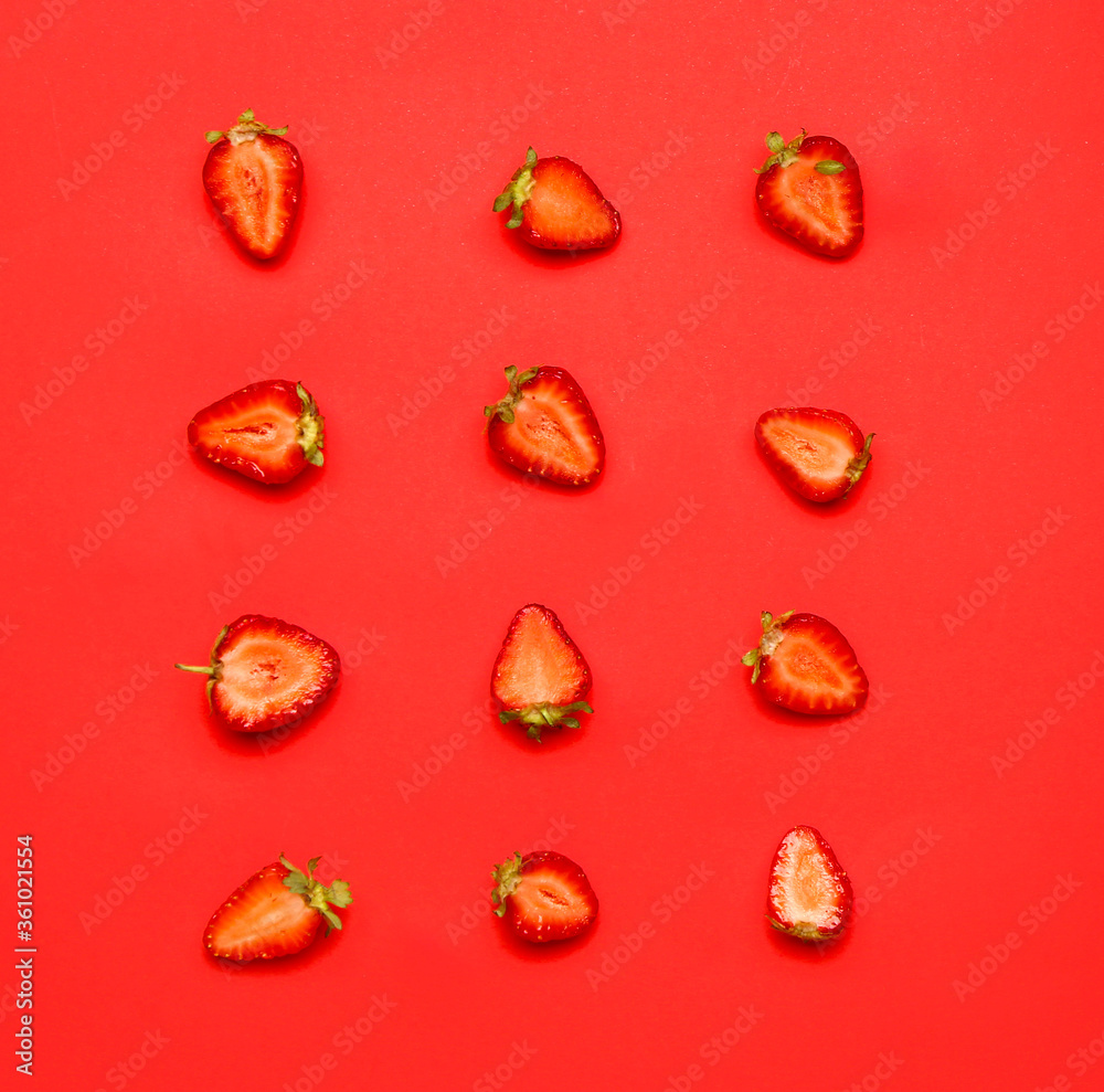 Fresh ripe strawberry on color background Fresh ripe strawberry on color background