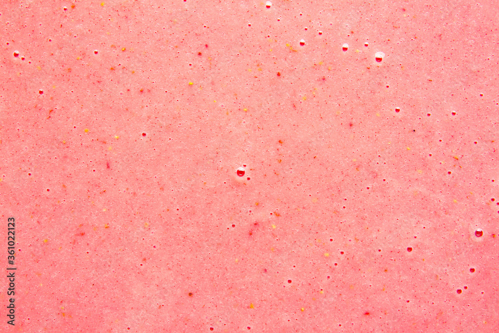 Tasty strawberry smoothie as background - obrazy, fototapety, plakaty 