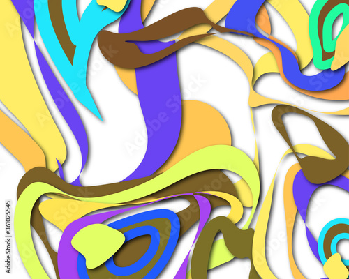 Abstract colorful background.Abstract vector design with freeform irregular placement.
