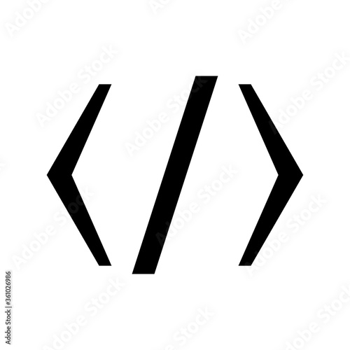 Html code, flat programming script software website creative technology illustration