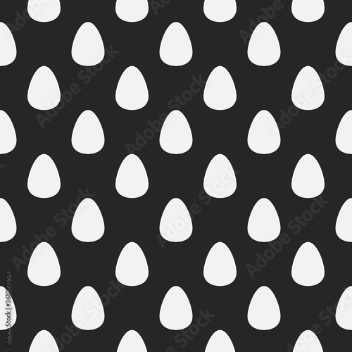 Seamless pattern with icons of egg
