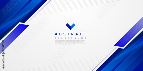 Blue abstract shape with paper layer. design for business presentation. cover. postcard or business card