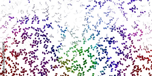 Light multicolor vector backdrop with chaotic shapes.
