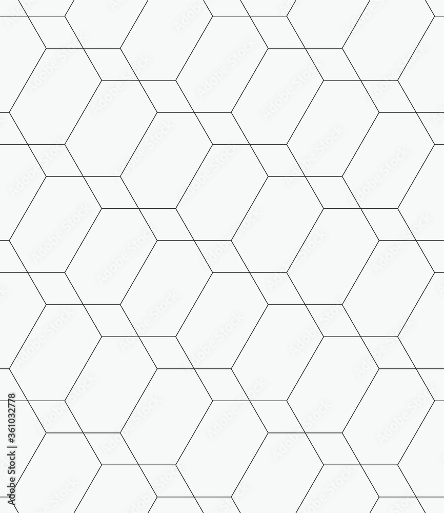Vector seamless pattern. Modern stylish texture. Repeating geometric hexagons. Vector seamless pattern. Modern stylish texture. Repeating geometric hexagons.