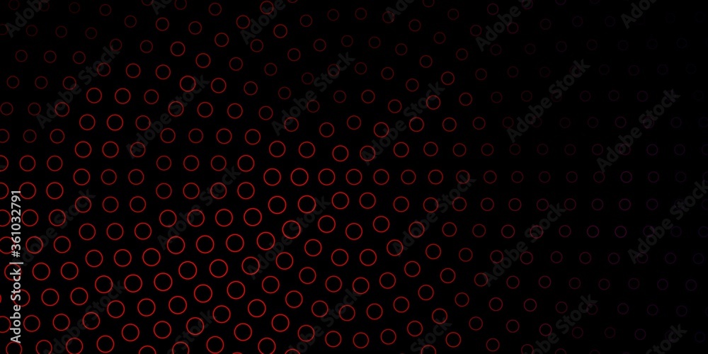 Dark Blue, Red vector texture with circles. Abstract decorative design in gradient style with bubbles. New template for your brand book.