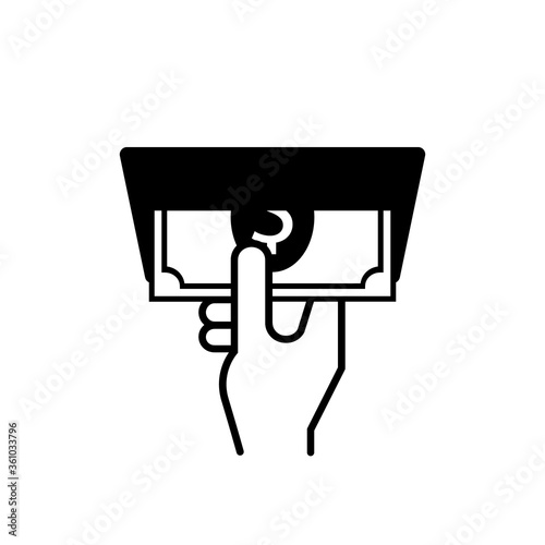 ATM - automated teller machine. Vector