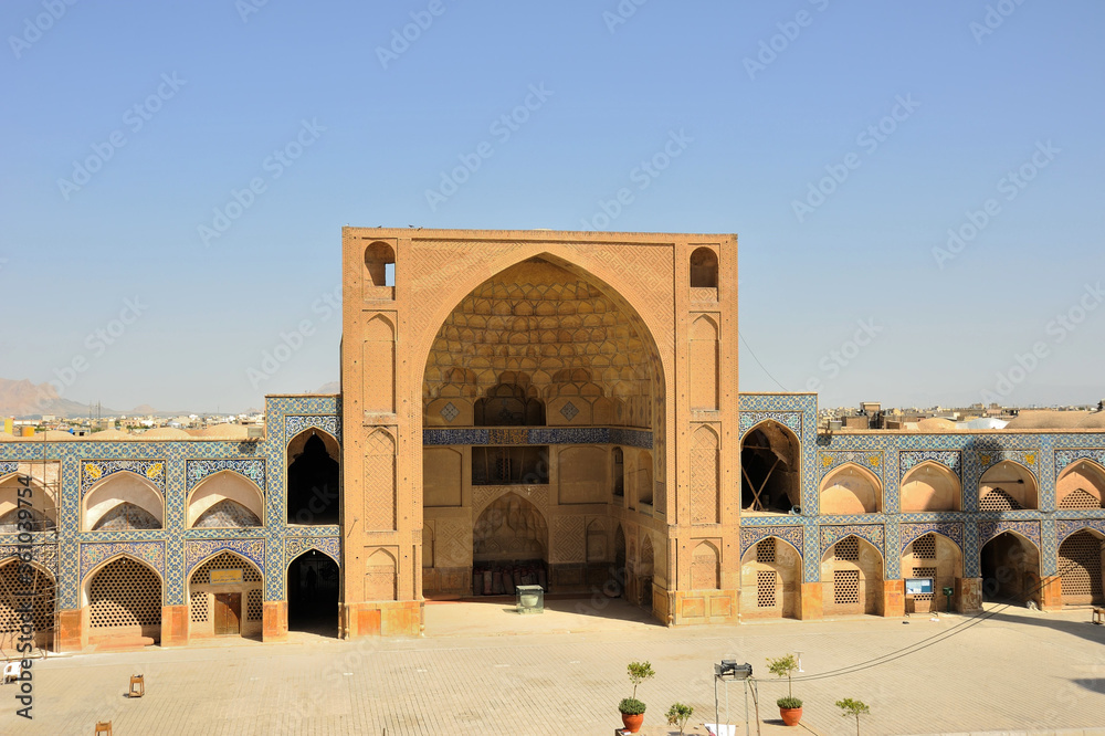 The Isfahan Grand Mosque was built in 771. In the following years, additional sections were made to the mosque. The mosque is on the Unesco world heritage list.