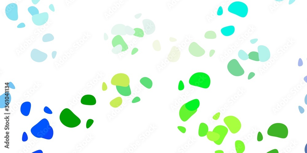 Light blue, green vector texture with memphis shapes. Light blue, green vector texture with memphis shapes.