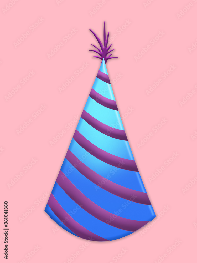 Silvester Hut auf rosa Hintergrund. Silvester Hut auf rosa Hintergrund.