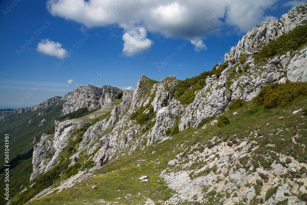 Les crêtes du Vercors dans la Drôme