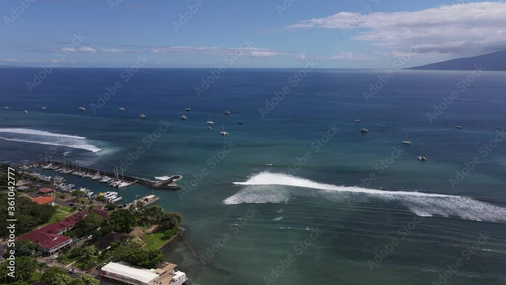 Aerial flight over old town Lahaina Maui, part 3 Aerial flight over old town Lahaina Maui, part 3