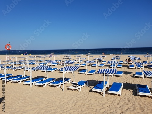 Strand von Meia Praia nahe Lagos Algarve Portugal