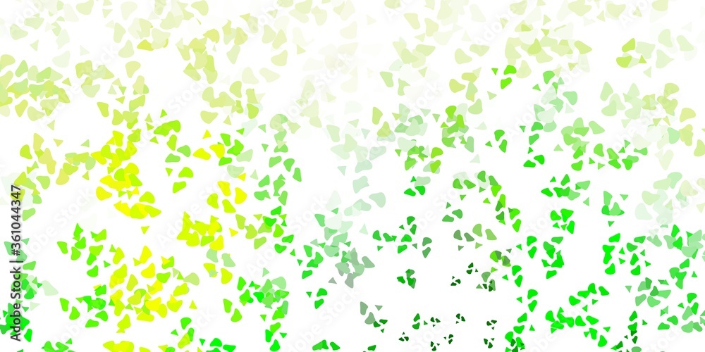 Light green, yellow vector template with abstract forms. Light green, yellow vector template with abstract forms.