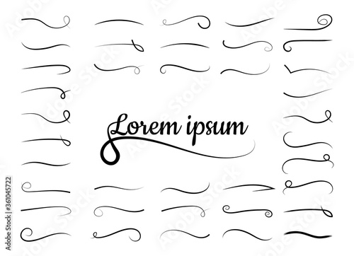 Tail shape typography