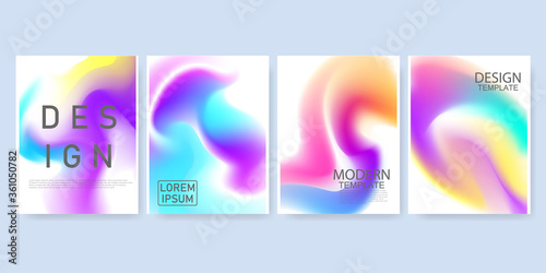 Abstract mockup colorful gradient background A4 concept for your graphic colorful design, Layout Design Template for Brochure