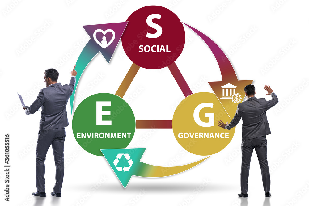 ESG concept as environmental and social governance with business ESG concept as environmental and social governance with business