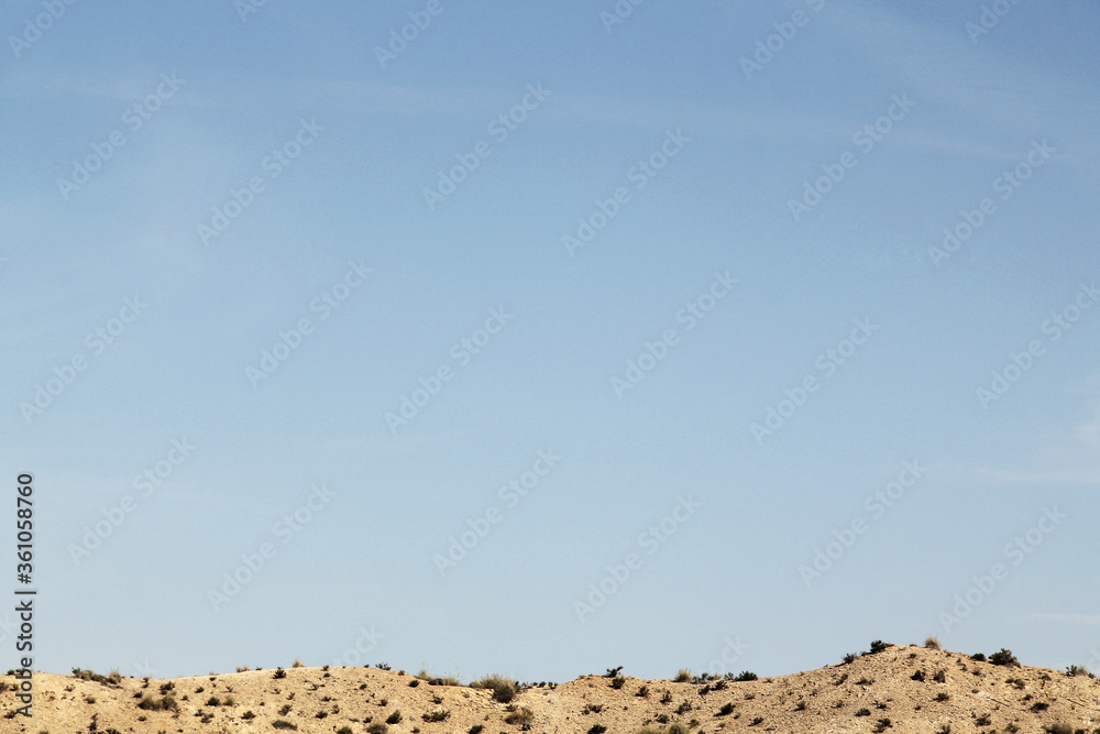 Desert Tabernas in Almeria, Spain.