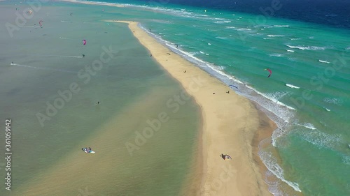 Wallpaper Mural Spain, Canary Islands, Fuerteventura, Jandia Peninsula, Risco del Paso, Playas de Sotavento and Laguna de Sotavento Torontodigital.ca