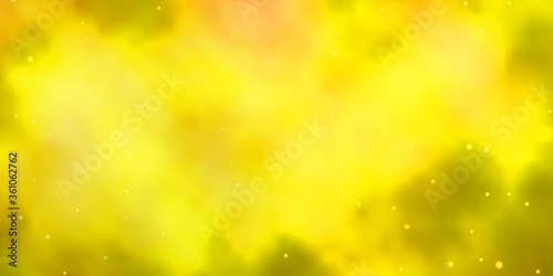 Light Green, Yellow vector pattern with abstract stars. Colorful illustration with abstract gradient stars. Best design for your ad, poster, banner. © Guskova