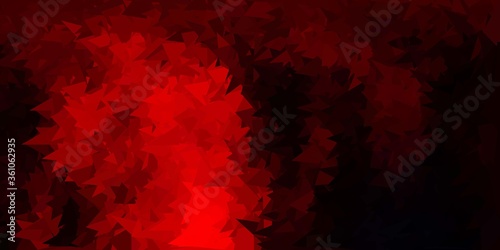Dark red vector triangle mosaic design.