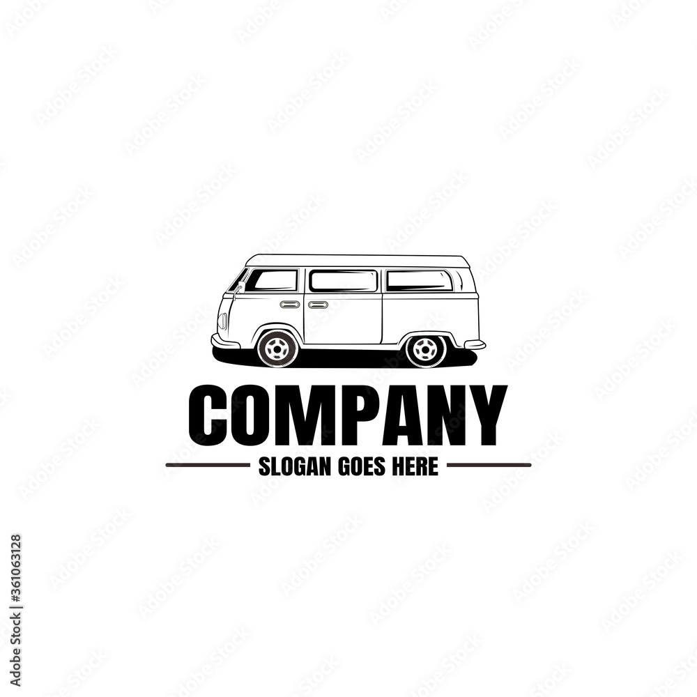 Vehicle logo template. Car icon for business design. Rent, repair, shop garage concept.