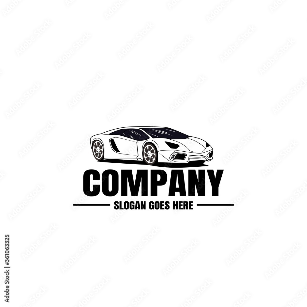 Vehicle logo template. Car icon for business design. Rent, repair, shop garage concept. Vehicle logo template. Car icon for business design. Rent, repair, shop garage concept.