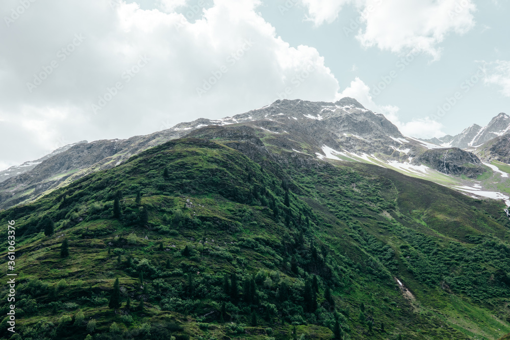 Naklejka premium Bergpanorma ain Vorarlberg