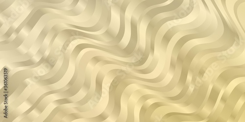 Light Yellow vector pattern with wry lines. Abstract gradient illustration with wry lines. Smart design for your promotions.