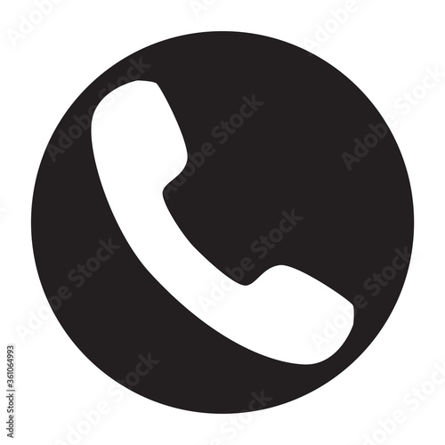 Phone call icon vector isolated on white background. Call icon in a flat style. Trendy telephone template for web site, sign, symbol, ui and logo design. Modern phone call icon, vector illustration