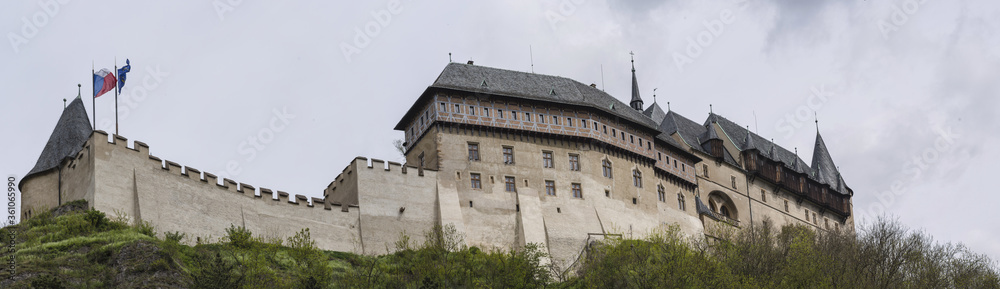 Karlštejn Castle czech panorama