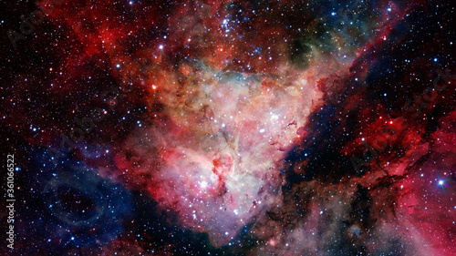 Fototapeta Naklejka Na Ścianę i Meble -  Space scene with stars and galaxies. Elements of this image furnished by NASA