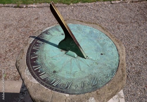 Old Sundial at an Ancient Scottish Castle