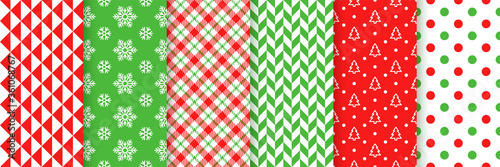 Christmas seamless pattern.  Vector illustration. Festive wrappi