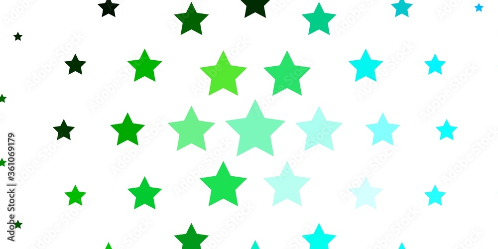 Light Blue, Green vector template with neon stars. Colorful illustration with abstract gradient stars. Theme for cell phones. Light Blue, Green vector template with neon stars. Colorful illustration with abstract gradient stars. Theme for cell phones.