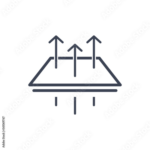 breathable material icon. Element of raw material with description icon for mobile concept and web apps. Outline breathable material icon can be used for web and mobile