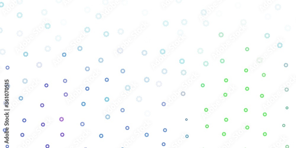 Light blue, green vector template with circles. Light blue, green vector template with circles.