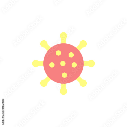 COVID-19, coronavirus icon. Simple color vector elements of viral pandemic icons for ui and ux, website or mobile application