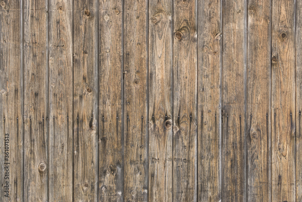 Natural brown barn wood wall. Wall texture background pattern.