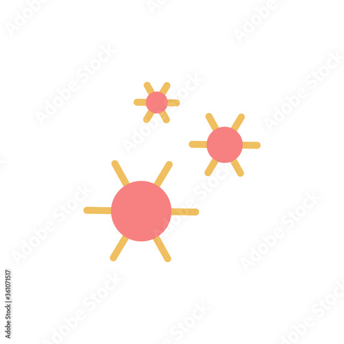 COVID-19, coronavirus icon. Simple color vector elements of viral pandemic icons for ui and ux, website or mobile application