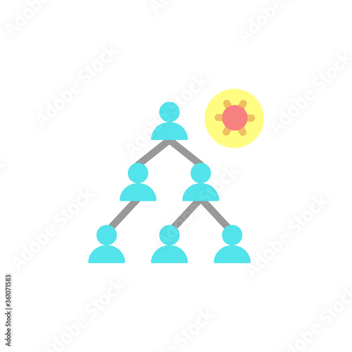Infection, people, coronavirus icon. Simple color vector elements of viral pandemic icons for ui and ux, website or mobile application