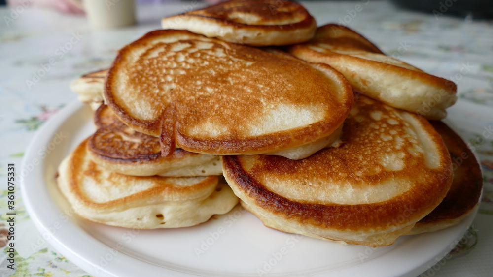 small pancakes are on a plate