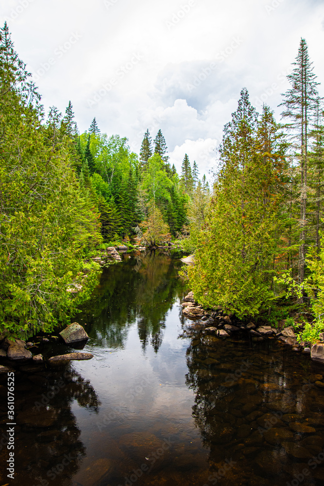 Nice river in summer in Quebec, Canada Nice river in summer in Quebec, Canada