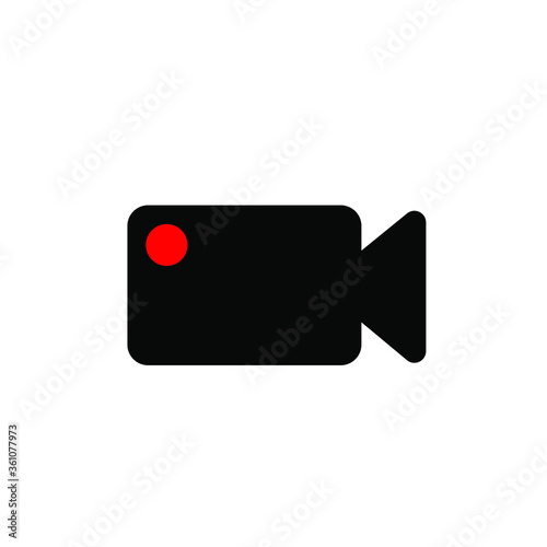 Video camera icon in modern design style for web vector image
