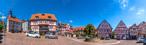 Marktplatz, Panorama, Schlitz, Hessen, Deutschland 