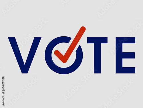 Voting Symbols vector design. template Elections icons. check marks.
