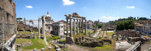 Panoramic view of the Imperial Forums