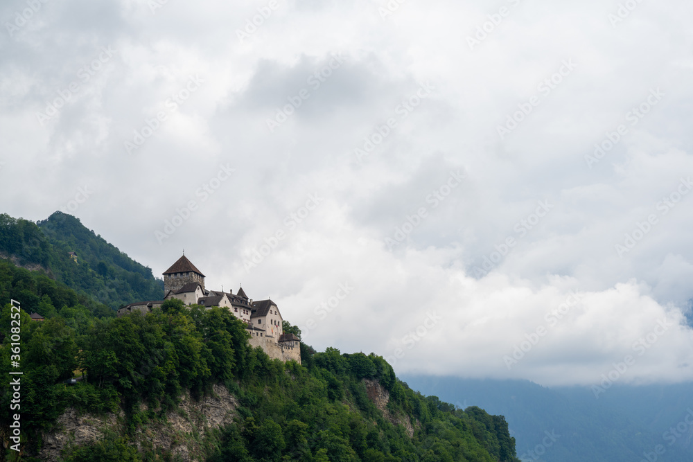 A view of the historic Vaduz Castle in the capital of the Principality of Liechtenstein