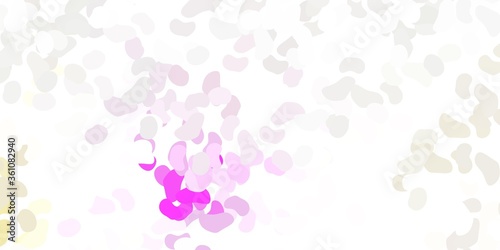 Wallpaper Mural Light pink, yellow vector texture with memphis shapes. Torontodigital.ca