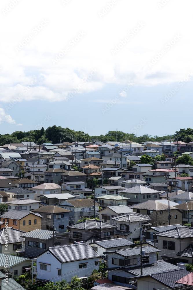 Fototapeta premium 1970年代造成の住宅地
