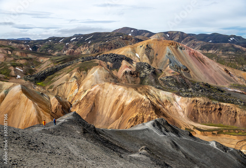 Volcanic mountains of Landmannalaugar in Fjallabak Nature Reserve. Iceland photo